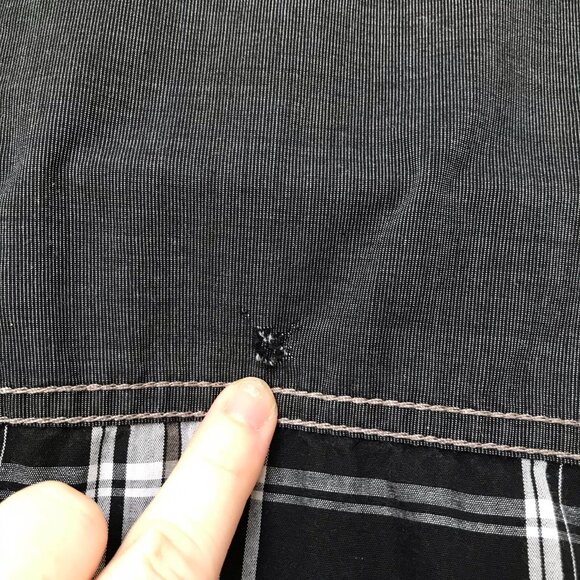 URBAN Vintage Y2K Skull Grunge Men's Small Button Up Shirt - Picture 6 of 8